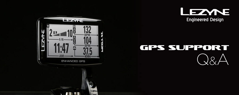 LEZYNE GPS SUPPORT Q&A