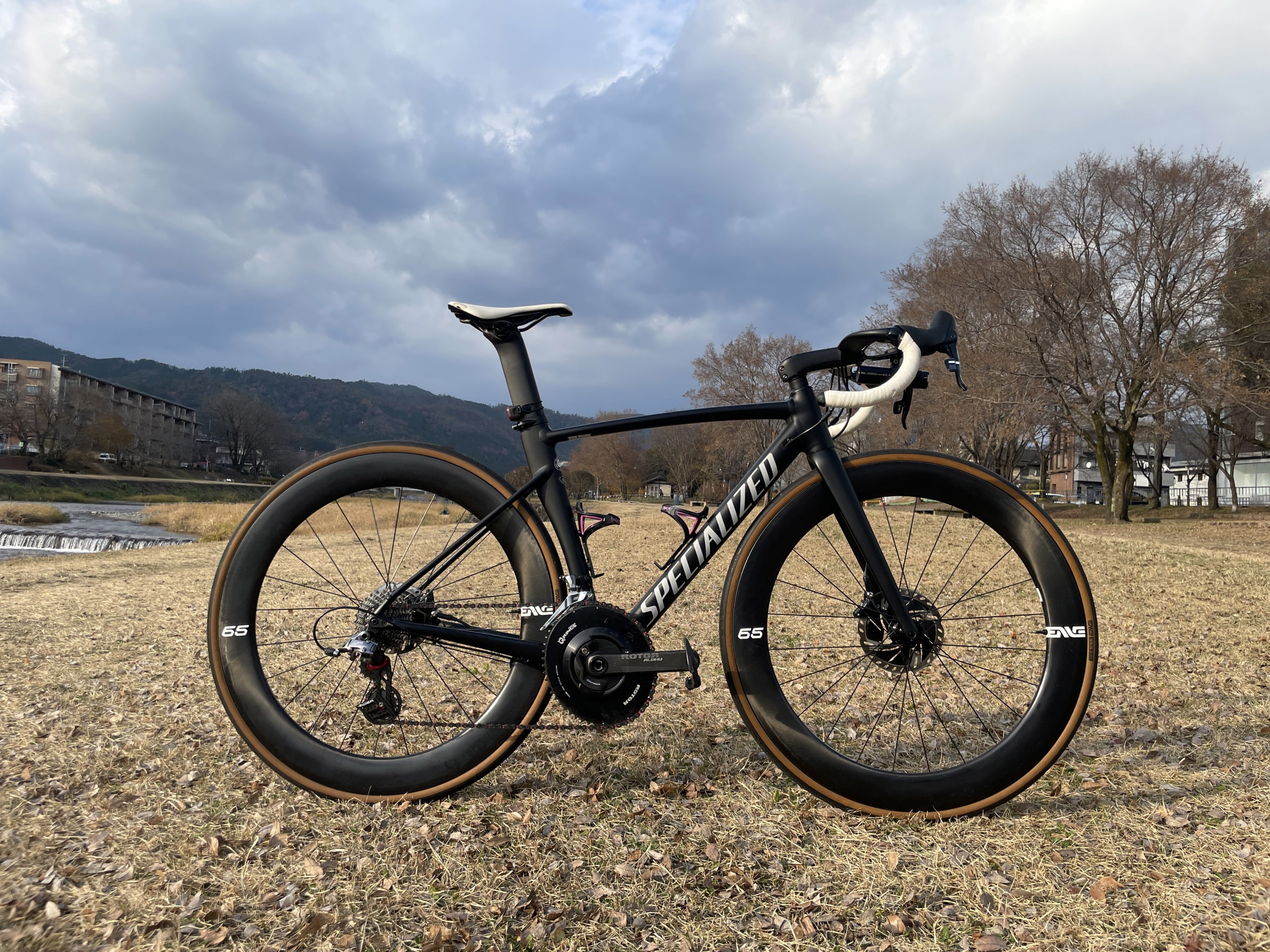 ENVE65を取り付けたロードバイク